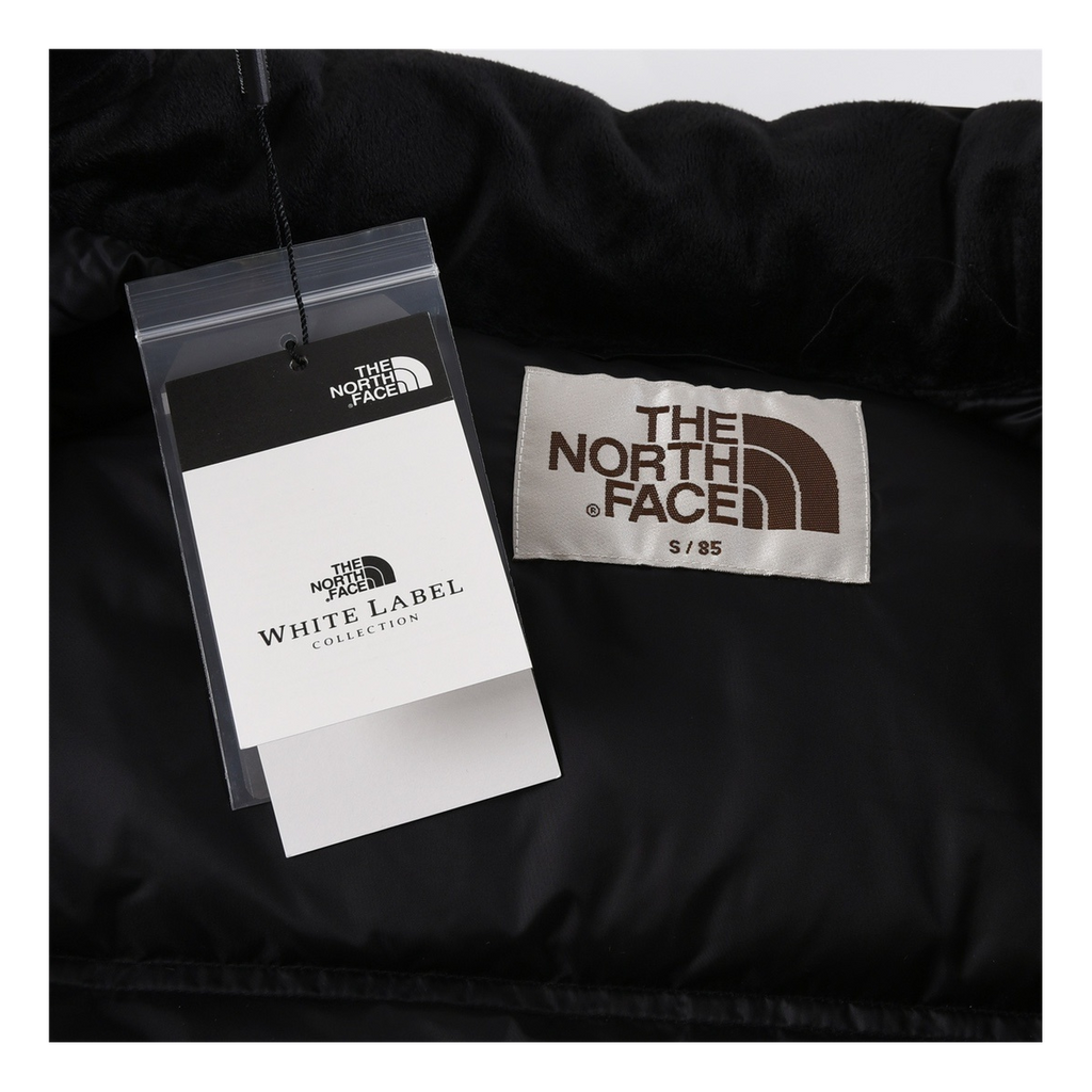 The North Face Nuptse Cropped Down Puffer Jacket – Black