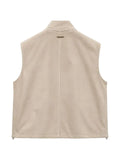 Tombolini high-neck zip-up gilet