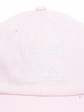 Sporty & Rich Health is Wealth slogan-embroidered baseball cap