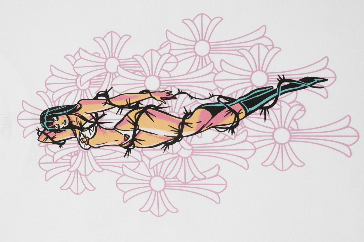 Chrome Hearts Deadly Doll Girl Graphic Short-Sleeve T-Shirt