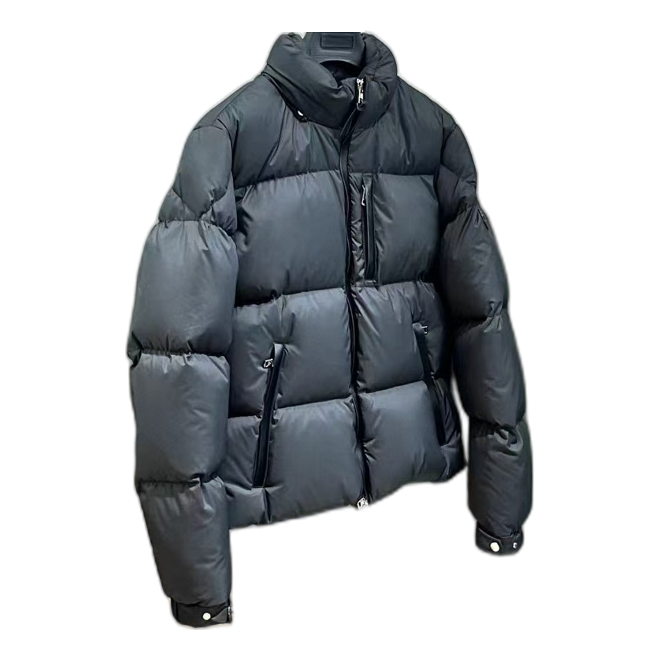 Moncler Stand-Collar Quilted Down Jacket – Black