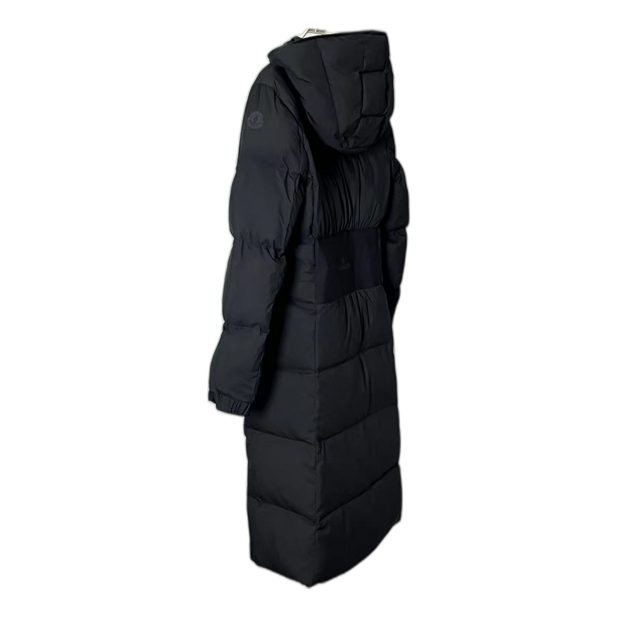 Moncler Matte Hooded Long Down Puffer Coat - Black
