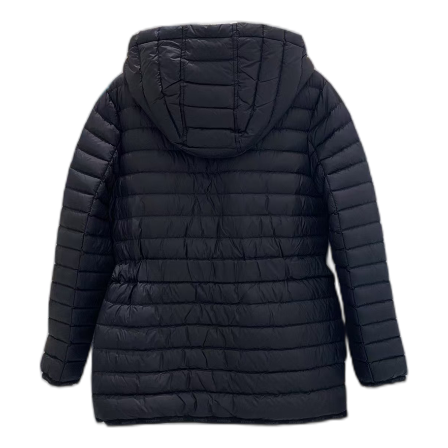 Moncler Oredon Belted Hooded Down Jacket – Black