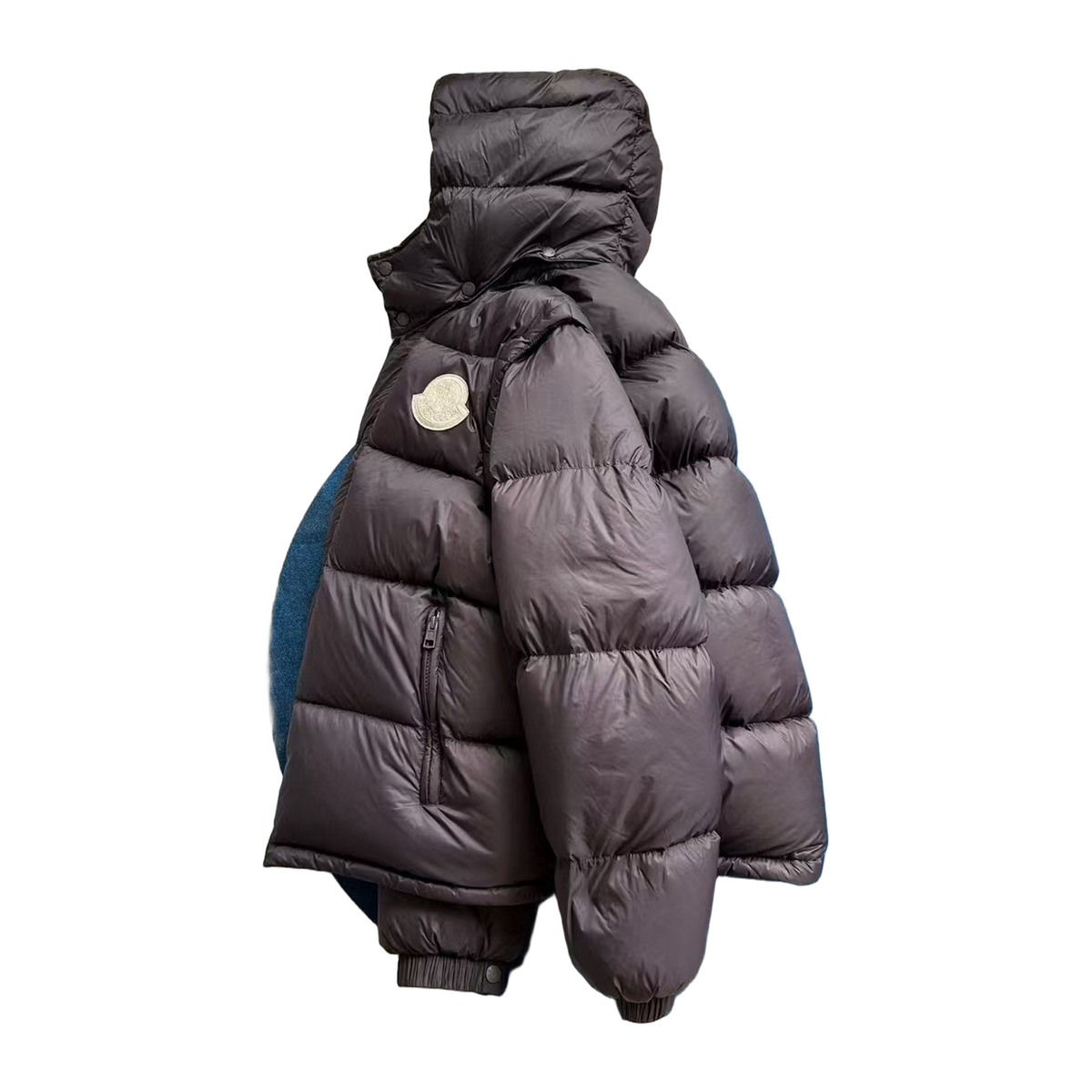 Moncler Cyclone Convertible Down Puffer Jacket - Black