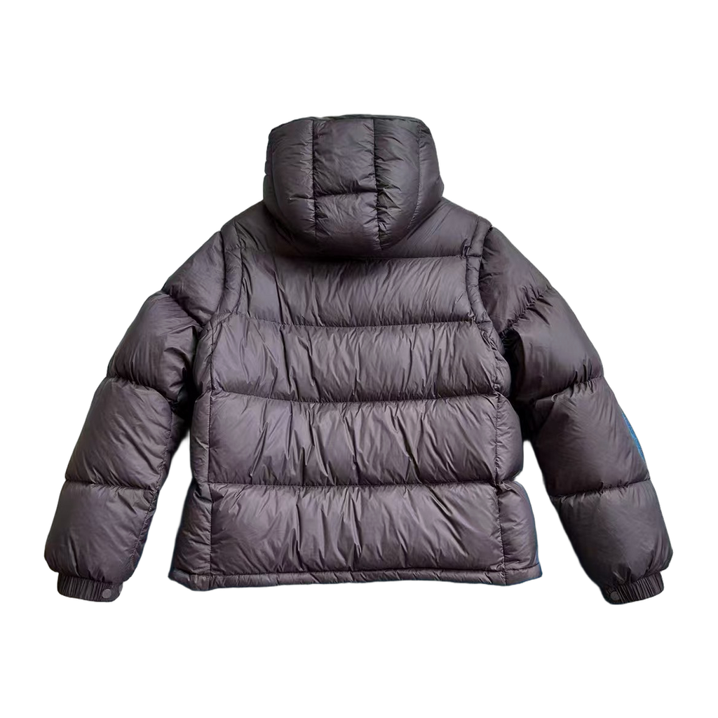 Moncler Cyclone Convertible Down Puffer Jacket - Black