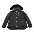 Moose Knuckles Gold 3Q Fur-Trim Down Puffer Jacket – Black