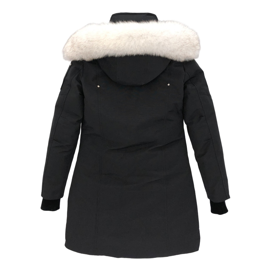 Moose Knuckles Stirling Down Parka with White Fur Trim