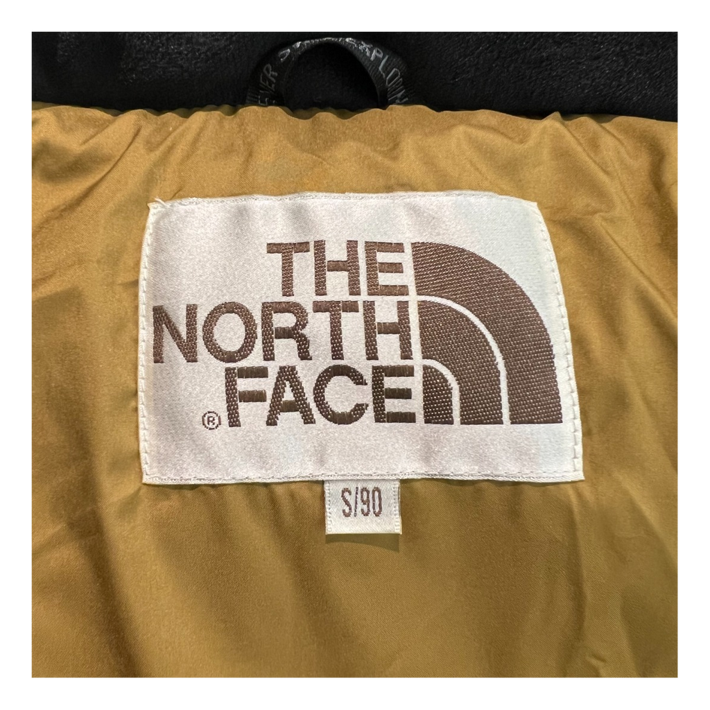 The North Face Color-Block Long Hooded Down Coat – Tan